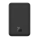 Baseus mágneses mini powerbank, 5000 mAh, USB-C, 20 W (fekete)