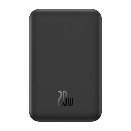 Baseus mágneses mini powerbank, 5000 mAh, USB-C, 20 W (fekete)