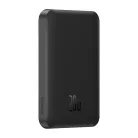 Baseus mágneses mini powerbank, 5000 mAh, USB-C, 20 W (fekete)