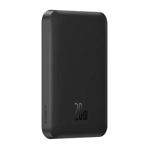 Baseus mágneses mini powerbank, 5000 mAh, USB-C, 20 W (fekete)