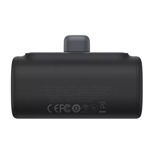 Baseus Compact powerbank 5000 mAh, 20 W, USB-C, fekete