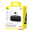 Baseus Compact powerbank 5000 mAh, 20 W, USB-C, fekete