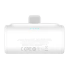 Baseus Compact 5000 mAh 20 W USB-C powerbank, fehér