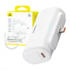 Baseus Compact 5000 mAh 20 W USB-C powerbank, fehér