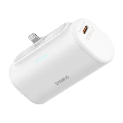 Baseus Compact powerbank, 5000 mAh, 20 W (fehér)