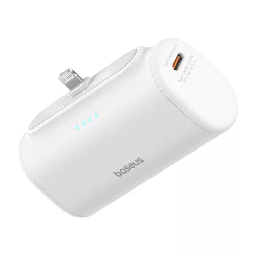 Baseus Compact powerbank, 5000 mAh, 20 W (fehér)