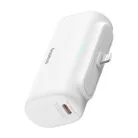 Baseus Compact powerbank, 5000 mAh, 20 W (fehér)