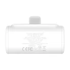 Baseus Compact powerbank, 5000 mAh, 20 W (fehér)