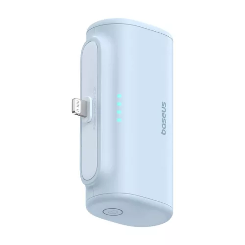 Baseus Compact 5000 mAh 20 W powerbank Lightning-csatlakozóval, kék