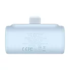 Baseus Compact 5000 mAh 20 W powerbank Lightning-csatlakozóval, kék