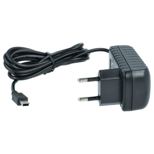 VHBW Mini USB Töltő Mitac Mio, Asus, Creative, E-Ten készülékekhez - 1,0 A / 5 V