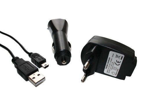 Charger Set suitable for Belkin, Vodafone, Grundig, Sony-Ericsson Sat Nav - In Car Charger Adapter, Mains Adap