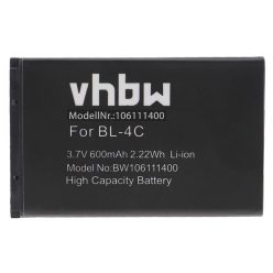   Mobiltelefon akkumulátor  Bea-fon C140/C240, EU001B, S400 EU001W - 600 mAh 3,7 V Li-Ion