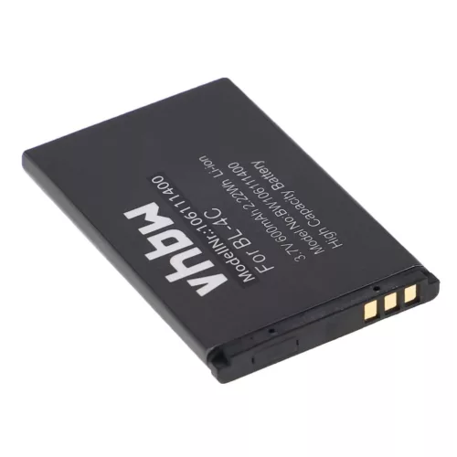 VHBW Mobile Phone Battery for Bea-fon C140/C240, EU001B, S400 EU001W - 600 mAh 3.7 V Li-Ion