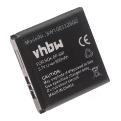   VHBW Mobile Phone Battery for Nokia BP-6M - 900 mAh 3.7 V Li-Ion