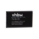 VHBW Mobile Phone Battery for Alcatel RTR001F01, 3BN67332AA, 10000058 - 1000 mAh 3.7 V Li-Ion