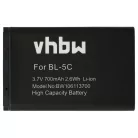VHBW Mobiltelefon Akku Nokia BL-5CA für Telefon - 700 mAh 3,7 V Li-Ion