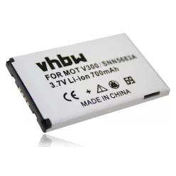   VHBW Mobile Phone Battery Motorola SNN5674, SNN5654, BA600, SNN5653, SNN5222 - 700 mAh 3.7 V Li-Ion