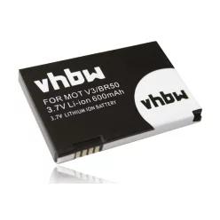   VHBW Mobile Phone Battery for Motorola 22320, 77732, BA700, BR50, SNN5696 - 600 mAh 3.7 V Li-Ion