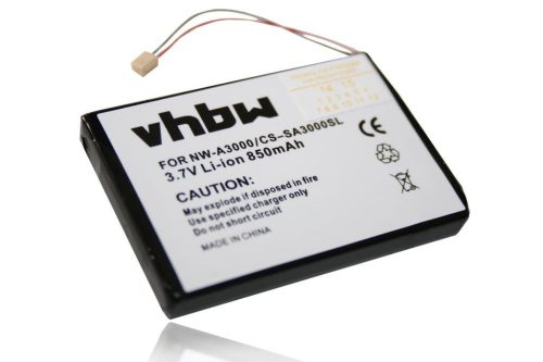 MP3-lejátszó akku Sony NW-A3000-hez - 850 mAh 3,7 V Li-Ion