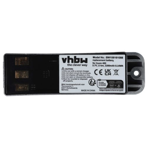VHBW GPS Akku Garmin 011-01451-00, 010-10863-00 - 2200 mAh 3,7 V Li-Ion
