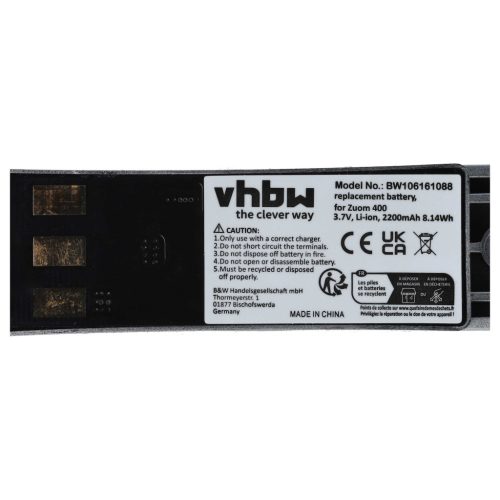 VHBW GPS Akku Garmin 011-01451-00, 010-10863-00 - 2200 mAh 3,7 V Li-Ion
