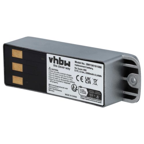 VHBW GPS Akku Garmin 011-01451-00, 010-10863-00 - 2200 mAh 3,7 V Li-Ion