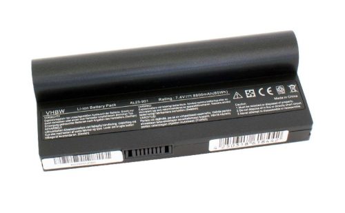 Notebook akkumulátor Asus AL23-901, AL22-901, AP22-1000, AL24-1000 - 8800 mAh 7,4 V Li-Ion, fekete