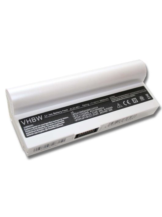 Notebook akkumulátor  Asus AL23-901, AL22-901, AP22-1000, AL24-1000 - 6600 mAh 7,4 V Li-Ion, fehér