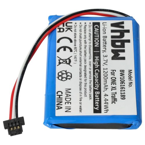VHBW GPS Akku Maxell ICP553450 Ersatz - 1200 mAh 3,7 V Li-Ion