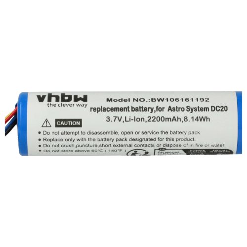 VHBW Hundetrainer Akku 010-10806-01, 010-10806-20, 010-10806-00 - 2200 mAh 3,7 V Li-Ion