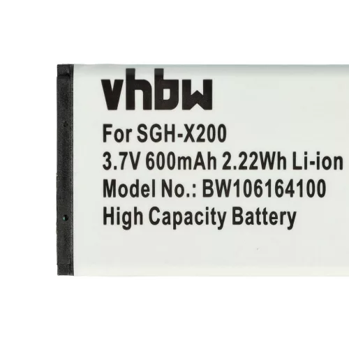 VHBW Mobile Phone Battery for Samsung AB043446LA, AB043446BC, AB043446BE - 600 mAh 3.7 V Li-Ion