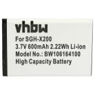 VHBW Mobile Phone Battery for Samsung AB043446LA, AB043446BC, AB043446BE - 600 mAh 3.7 V Li-Ion