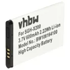 VHBW Mobile Phone Battery for Samsung AB043446LA, AB043446BC, AB043446BE - 600 mAh 3.7 V Li-Ion