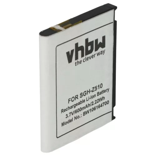 VHBW Mobile Phone Battery for Samsung BST4048BES/STD - 600 mAh 3.7 V Li-Ion