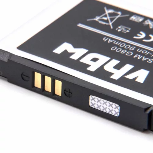 VHBW Mobile Phone Battery Samsung AB603443CU, AB603443CC, AB603443CE - 900 mAh 3.7 V Li-Ion