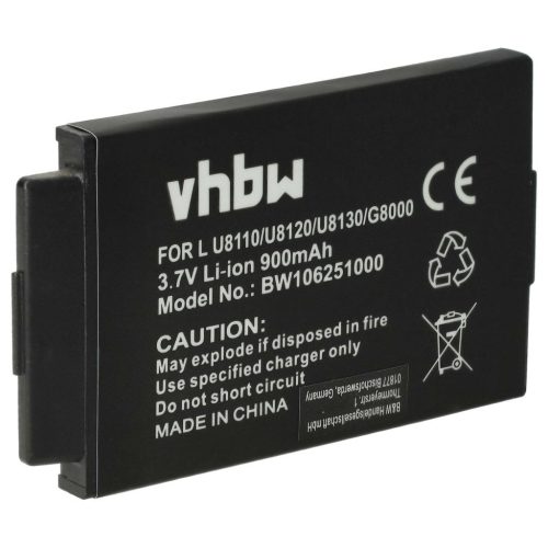 VHBW Mobiltelefon akkumulátor  LG BSL-42G-hez - 900 mAh 3,7 V Li-Ion