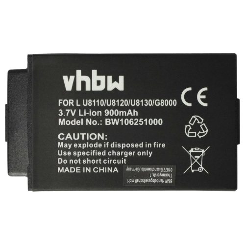 VHBW Mobiltelefon akkumulátor  LG BSL-42G-hez - 900 mAh 3,7 V Li-Ion