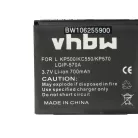 VHBW Mobile Phone Battery for LG IP-570A - 700 mAh 3.7 V Li-Ion
