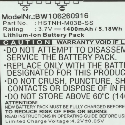 VHBW Mobile Phone Battery for HP IPAQ 360136-001, FA285A, FA286A, 364401-001 - 1500 mAh 3.7 V Li-Ion - Smartphone Battery