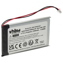   VHBW GPS Battery Garmin 361-00019-02 - 1250 mAh 3.7 V Li-polymer
