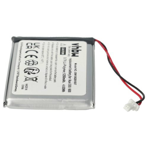 VHBW GPS Battery Garmin 361-00019-02 - 1250 mAh 3.7 V Li-polymer