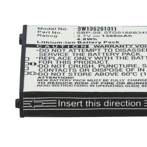 VHBW Mobile Phone Battery for Asus 07G0166B3450, SBP-09 - 1300 mAh 3.7 V Li-Ion - Smartphone Battery