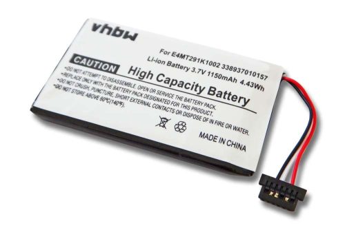 VHBW GPS Akku 338937010157, E4MT291K1002 - 1150 mAh 3,7 V Li-Polymer