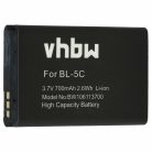 VHBW Bluetooth GPS Empfänger Akku HXE-W01, HX-N3650A, BA-01 - 700 mAh 3,7 V Li-Ion