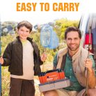 Eco-Worthy 12.8V 20Ah LiFePO4 Lítium akkumulátor (BMS védelemmel, kültéri) elektromos eszközökhöz