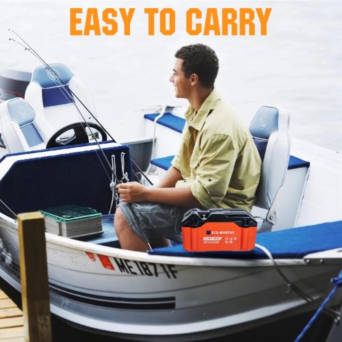 Eco-Worthy 12.8V 20Ah LiFePO4 Lítium akkumulátor (BMS védelemmel, kültéri) elektromos eszközökhöz