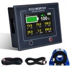 Eco-Worthy 200A Batteriemonitor mit 3.5" Touchscreen und Hall-Sensor – für AGM- und LiFePO4-Batterien (9–100V)