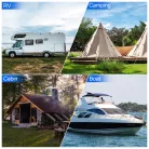 ECO-WORTHY 2000W 12V–230V tiszta szinuszhullámú inverter + külső kijelző + akkumulátor kábel + 200A biztosíték