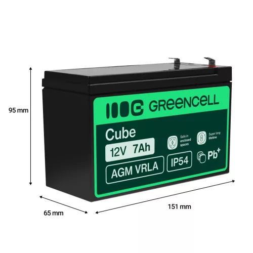 AGM VRLA wartungsfreier Bleiakku / Akku 12V 7Ah AGM04 für USV-Anlagen